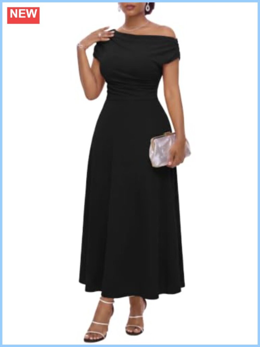 Women's Formal Dress One Shoulder Bodycon A Line Maxi Pockets